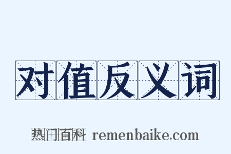 对值反义词是什么意思的图片